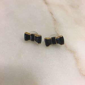 Black Kate Spade ♠️ Black Bow Earrings
